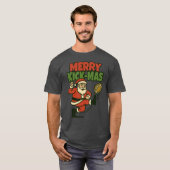 Prettig Kerstvoetbal T-shirt (Voorkant volledig)