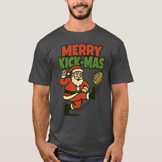 Prettig Kerstvoetbal T-shirt (Voorkant)