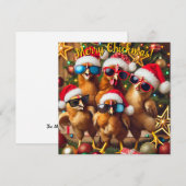 Prettig Kiekmas Feestdagenkaart (Voorkant / Achterkant)