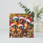 Prettig Kiekmas Feestdagenkaart (Staand voorkant)