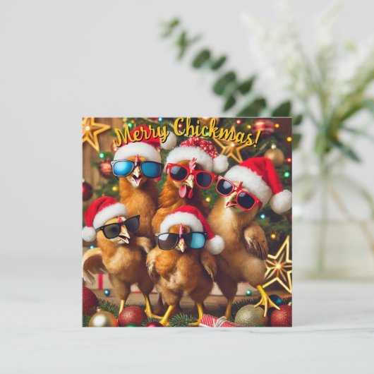 Prettig Kiekmis  Feestdagenkaart (Staand voorkant)