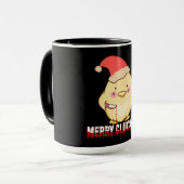 Prettig Kiekmis, Grappige Kerstkip Mok (Voorkant links)