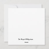 Prettig Kikkermas Feestdagenkaart (Achterkant)