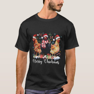 Prettig Kikkermas Kerstdag Kuiken Coquette Kip T-shirt