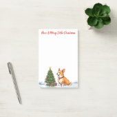 Prettig Klein Kerstfeest - Corgi Post-it® Notes (Kantoor)