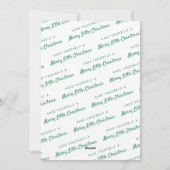 Prettig Klein Kerstmis Voeg Eigen Foto Toe Feestdagenkaart (Achterkant)