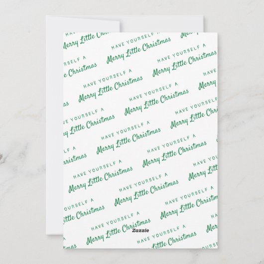 Prettig Klein Kerstmis Voeg Eigen Foto Toe Feestdagenkaart (Achterkant)