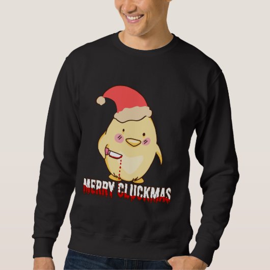 Prettig KliekKerstmis, Grappige Kerstkip Trui (Voorkant)