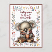 Prettig KOAL-ATIG Kerstfeest Feestdagenkaart (Voorkant)