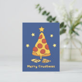 Prettig Korstmas - Pizza Kerstkaart Briefkaart (Staand voorkant)