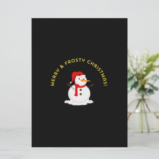 Prettig & Koud Kerstfeest Kaart (Staand voorkant)