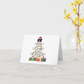 Prettig Koud Weer met Kerstmis Kaart (Gele Bloem)