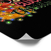 Prettig Krielend Kerstfeest Kip Poster (Hoek)