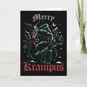 Prettig Krimps Kerstmis Xmas Horror Lelijke Kwade  Kaart