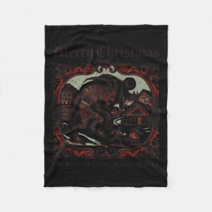 Prettig Krimps Kerstmis Xmas Horror Lelijke Trui E Fleece Deken