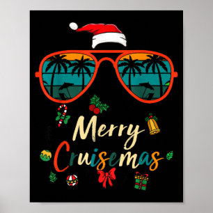 Prettig Kruisemas 2025 Kerstmis Kerstman Rendier C Poster