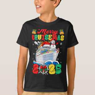 Prettig Kruisfeest 2025 Kerstman Groovy Cruise T-shirt