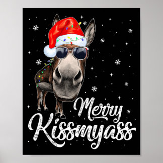 Prettig Kusmijn Sarcastisch Kerst Pret Pijama Kers Poster