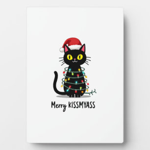 Prettig Kusmijndier Grappige Katten Kerstverlichti Fotoplaat