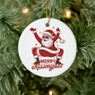 Prettig Kussenmijnkont Snerende Kerst Sarcasische Keramisch Ornament