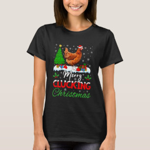 Prettig Kuttelend Kerst Muts Funny Kerstman Kip X T-shirt