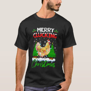 Prettig Kuttelend Kerstmis Grappige Kip Kerst Lich T-shirt