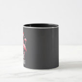 Prettig Kutterend Kerstmis Xmas Flamingo Boom Mok (Midden)