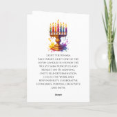 Prettig Kwanzaa - 26 december tot 1 januari Kaart (Achterkant)