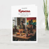 Prettig Kwanzaa - 26 december tot 1 januari Kaart (Voorkant)
