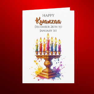 Prettig Kwanzaa - 26 december tot 1 januari Kaart