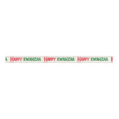 Prettig Kwanzaa Groet Grosgrain Lint (Voorkant)