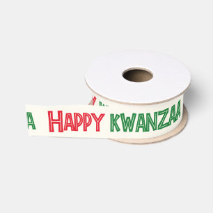 Prettig Kwanzaa Groet Grosgrain Lint