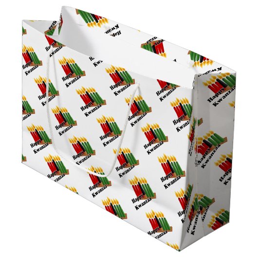 Prettig Kwanzaa Groot Cadeauzakje (Voorkant Gekanteld)