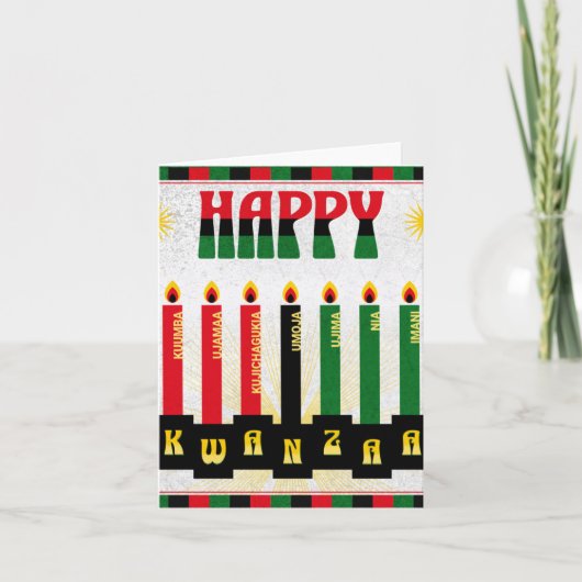 Prettig Kwanzaa Kaart (Voorkant)