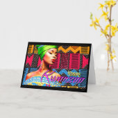 Prettig Kwanzaa Kaart (Gele Bloem)