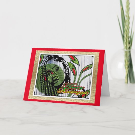 Prettig Kwanzaa Kaart (Voorkant)