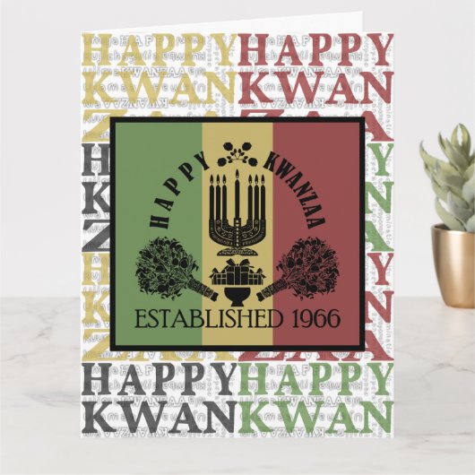 Prettig Kwanzaa Kaart (Kleine Plant)