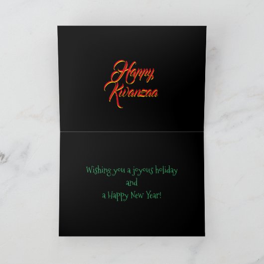 Prettig Kwanzaa Kaart (Binnen)