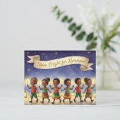 Prettig Kwanzaa Kinara Kerstkaart Briefkaart (Staand voorkant)