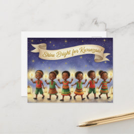 Prettig Kwanzaa Kinara Kerstkaart Briefkaart