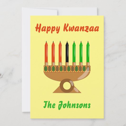 Prettig Kwanzaa Mooie Feestdagenkaart (Voorkant)