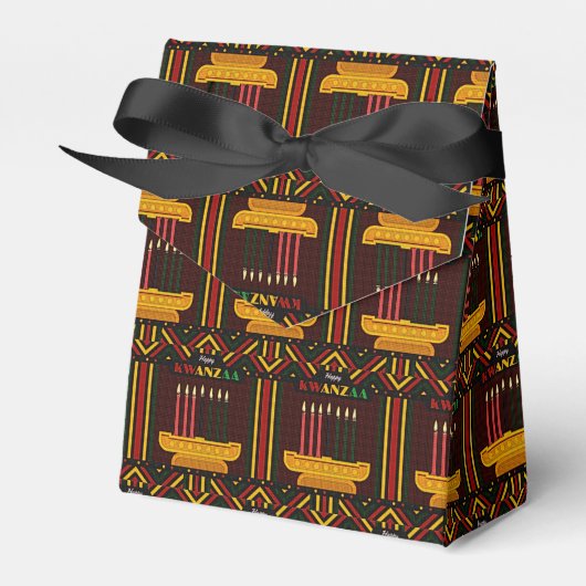 Prettig Kwanzaa PopArt Bedankdoosjes (Voorkant Zijde)
