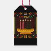 Prettig Kwanzaa PopArt Cadeaulabel (Voorkant)