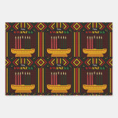 Prettig Kwanzaa PopArt Inpakpapier Vel (Voorkant)