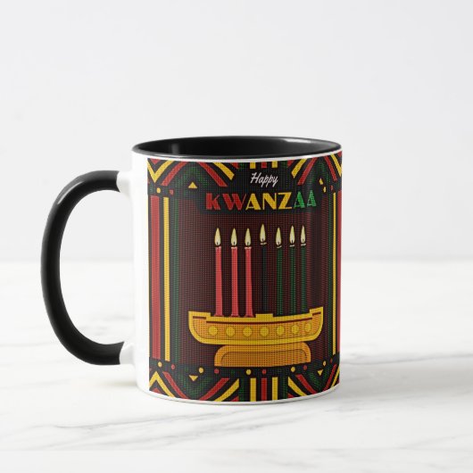 Prettig Kwanzaa PopArt Mok (Links)