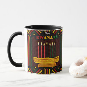 Prettig Kwanzaa PopArt Mok