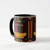 Prettig Kwanzaa PopArt Mok (Voorkant links)