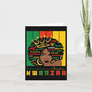 Prettig Kwanzaa Zeven Richtlijnen Van Kwanzaa Mann Kaart