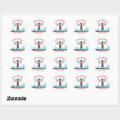 Prettig Labor Day  Ronde Sticker (Vel)