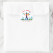 Prettig Labor Day  Ronde Sticker (Tas)